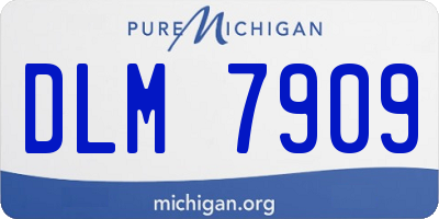 MI license plate DLM7909
