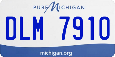 MI license plate DLM7910