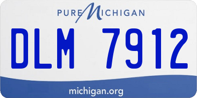 MI license plate DLM7912