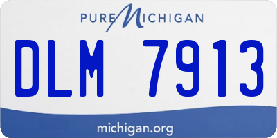 MI license plate DLM7913