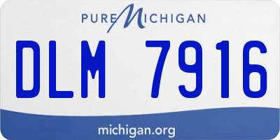 MI license plate DLM7916