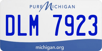 MI license plate DLM7923