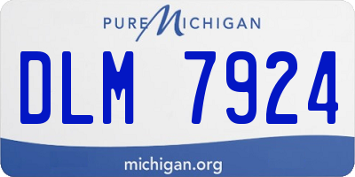 MI license plate DLM7924