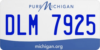 MI license plate DLM7925