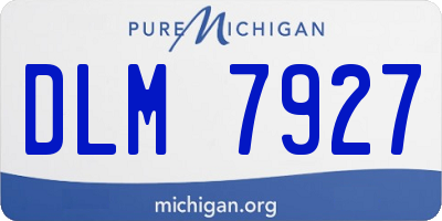 MI license plate DLM7927