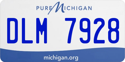MI license plate DLM7928