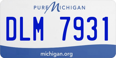 MI license plate DLM7931