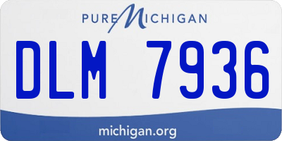 MI license plate DLM7936