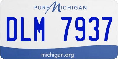 MI license plate DLM7937