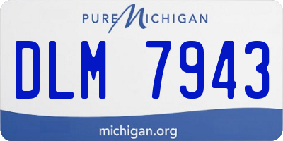 MI license plate DLM7943