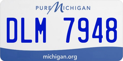 MI license plate DLM7948