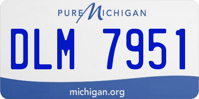 MI license plate DLM7951