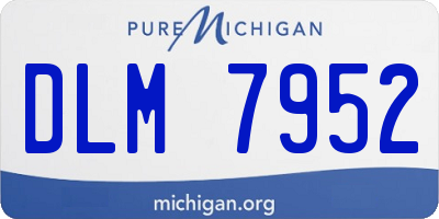 MI license plate DLM7952