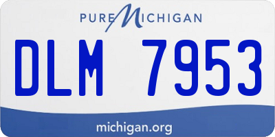 MI license plate DLM7953