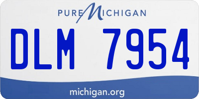 MI license plate DLM7954