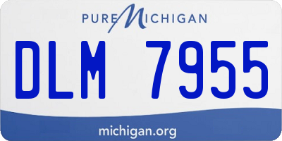 MI license plate DLM7955