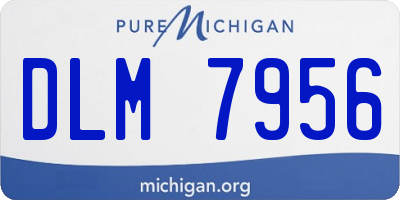 MI license plate DLM7956