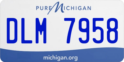 MI license plate DLM7958
