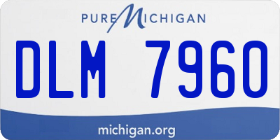 MI license plate DLM7960