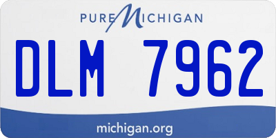 MI license plate DLM7962