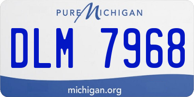 MI license plate DLM7968