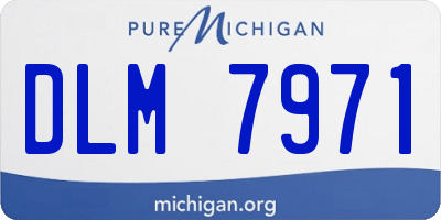 MI license plate DLM7971