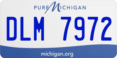 MI license plate DLM7972