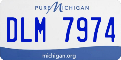 MI license plate DLM7974
