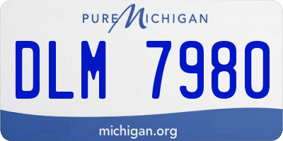 MI license plate DLM7980