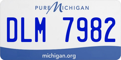 MI license plate DLM7982