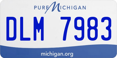 MI license plate DLM7983