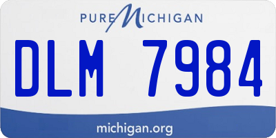 MI license plate DLM7984