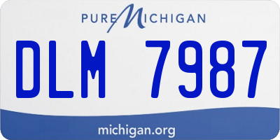 MI license plate DLM7987