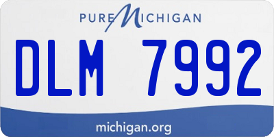 MI license plate DLM7992