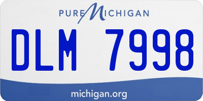 MI license plate DLM7998