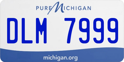 MI license plate DLM7999