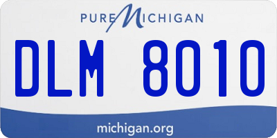 MI license plate DLM8010