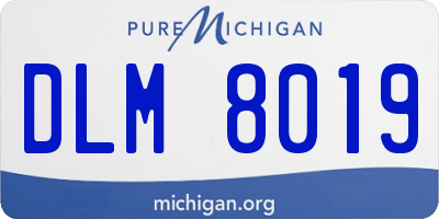 MI license plate DLM8019