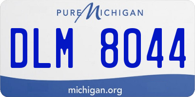 MI license plate DLM8044