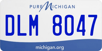 MI license plate DLM8047