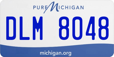MI license plate DLM8048