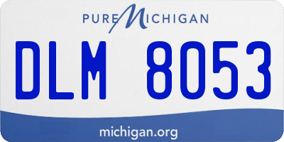 MI license plate DLM8053