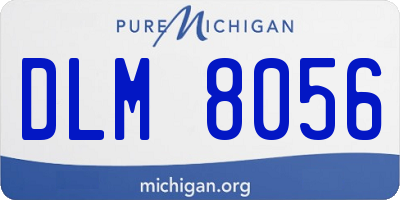 MI license plate DLM8056