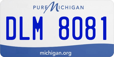 MI license plate DLM8081