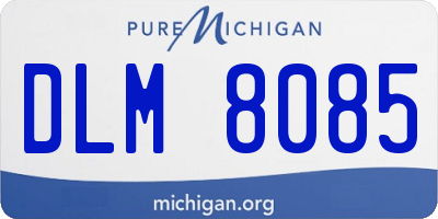 MI license plate DLM8085