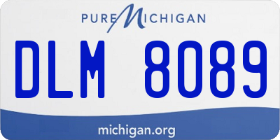 MI license plate DLM8089