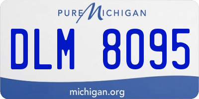 MI license plate DLM8095