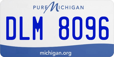 MI license plate DLM8096