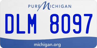 MI license plate DLM8097