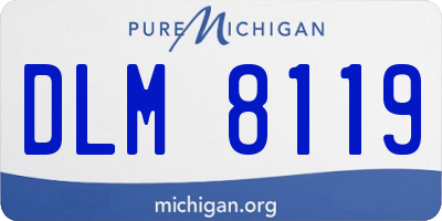 MI license plate DLM8119